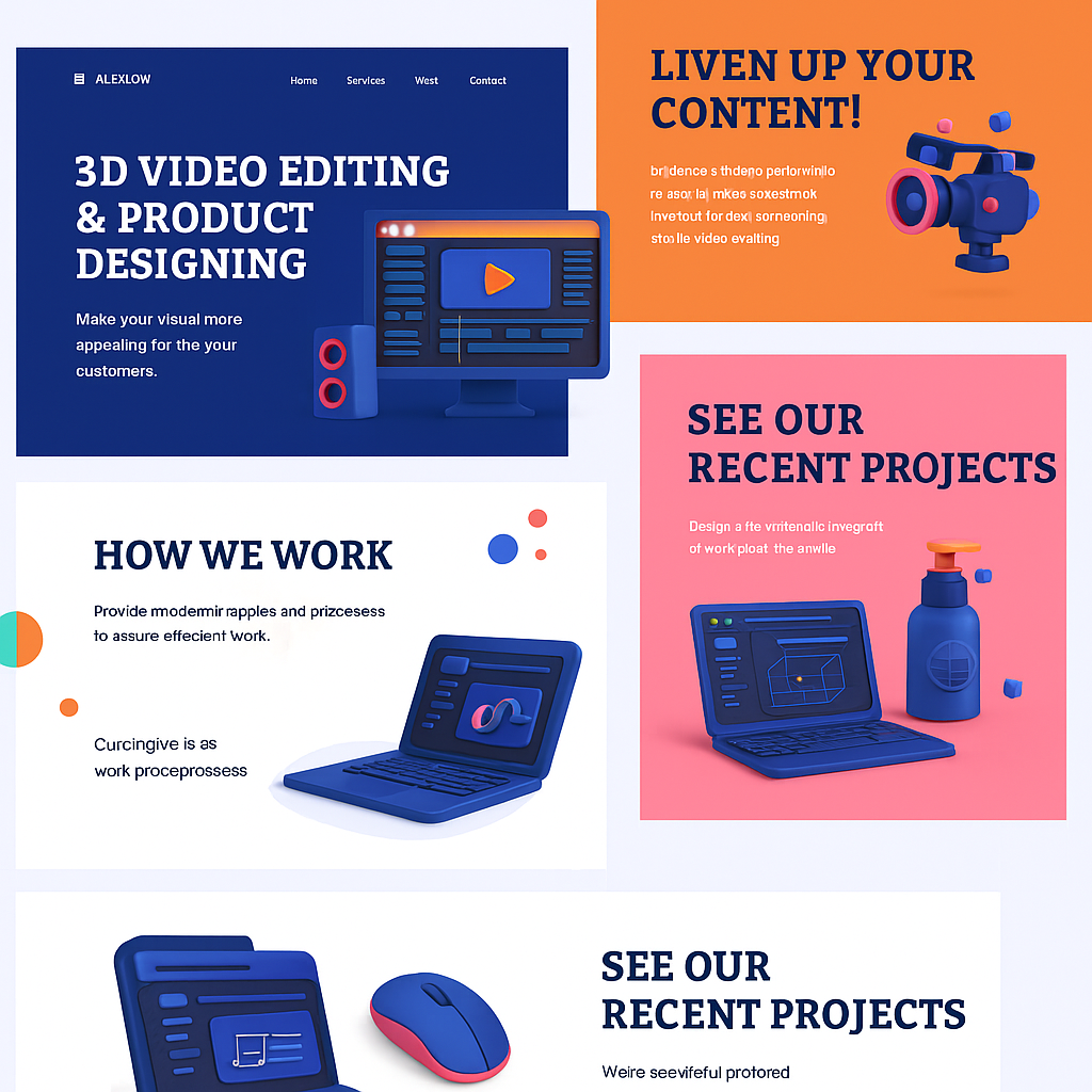 3D Video Editing & Product Designing